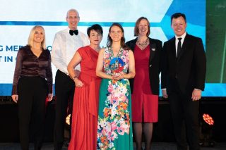 Emilie Mahon wins the Sustainability in Healthcare Award at the Irish Healthcare Awards